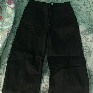 Everlane Wide Leg Crop Pant (Black)